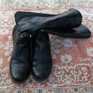 Black knee high boots